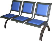 Секция стульев «ВЕГА» передвижная (разборная на круглых опорах) без подлокотников 